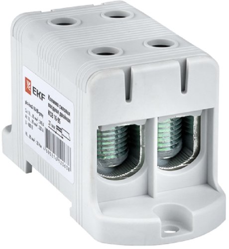 Клемма вводная силовая EKF PROxima КВС-16/95 2-х рядная 16-95мм2 серый фото Клемма вводная силовая EKF PROxima КВС-16/95 2-х рядная 16-95мм2 серый картинка